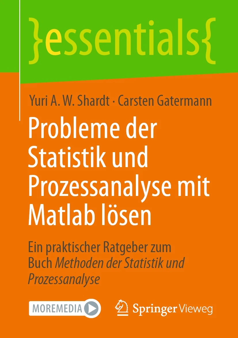 Book Cover for the German translation of <i>Using MATLAB to Solve Statistical Problems</i>.